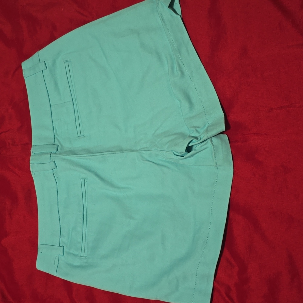 a.n.a Teal/Aqua Twill Women's Shorts - Picture 2 of 2